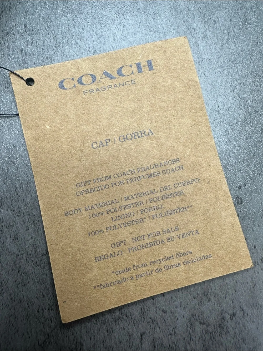 Coach Fragrance Aqua Monogram “C” Baseball Cap Hat Adjustable - Picture 4 of 6